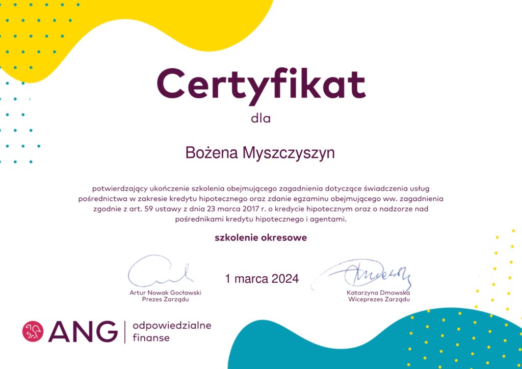 Certyfikat UoKH 2024 r. 